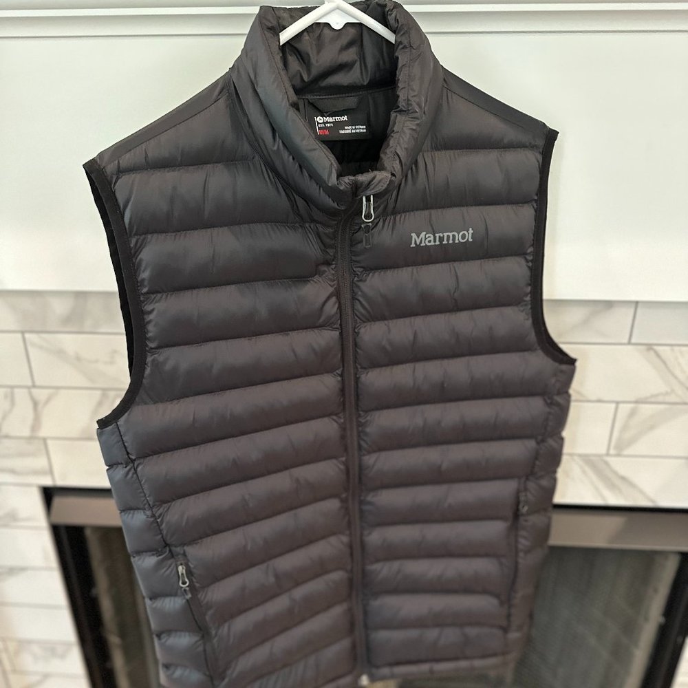 Marmot Men’s Puffer Vest, Size Medium, Black